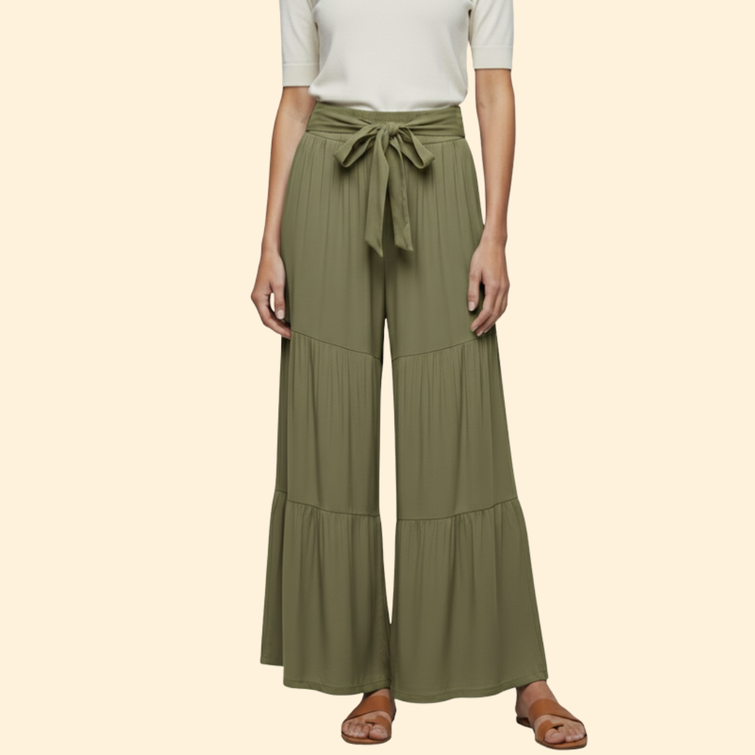 Women's Stylish Tie-Waist Trousers