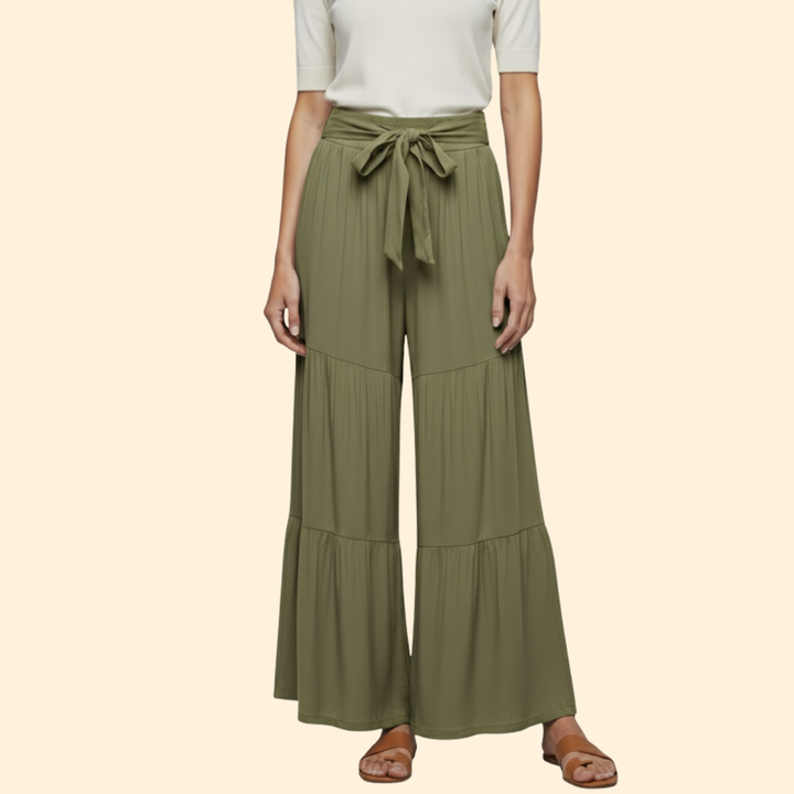 Women's Stylish Tie-Waist Trousers