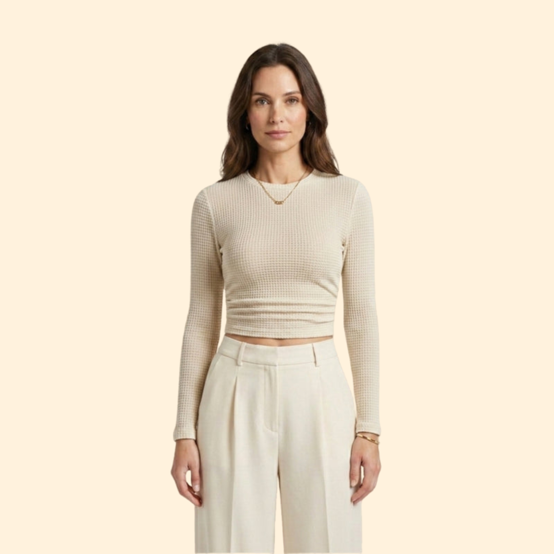 Women's Long-Sleeved Crop Chic