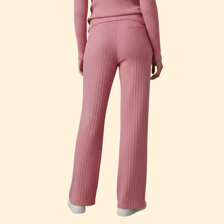 Women's Chic Vertical Drawstring Trousers