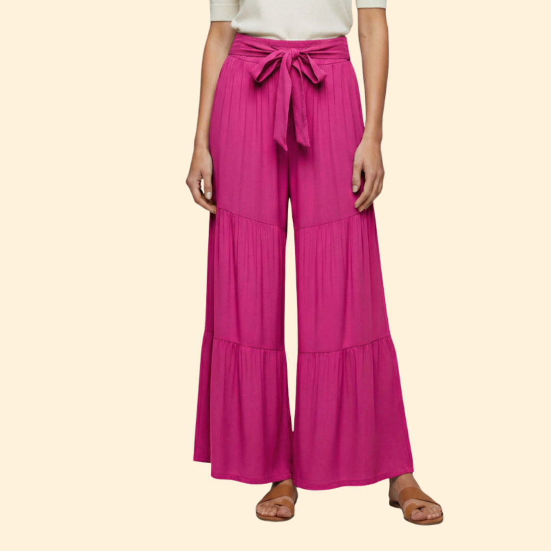 Women's Stylish Tie-Waist Trousers