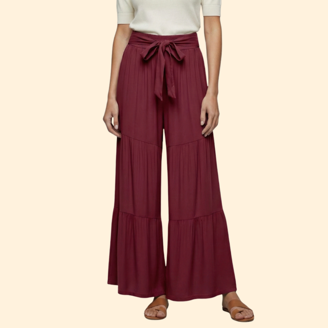 Women's Stylish Tie-Waist Trousers