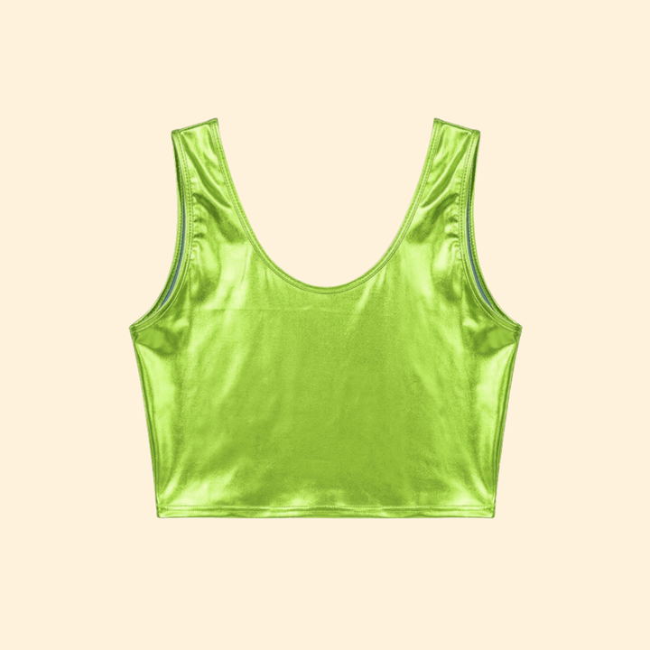 Women's Metallic Crop Top