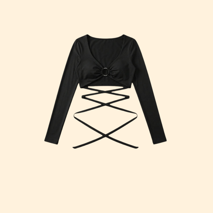 Women's Stylish Ring Crop Top