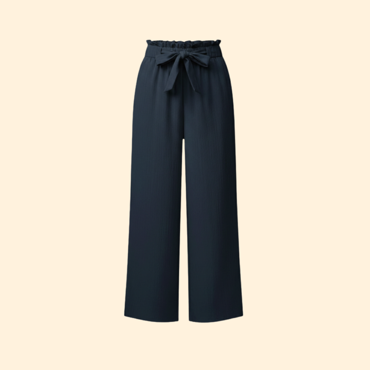 Women's Chic Tie-Waist Trousers