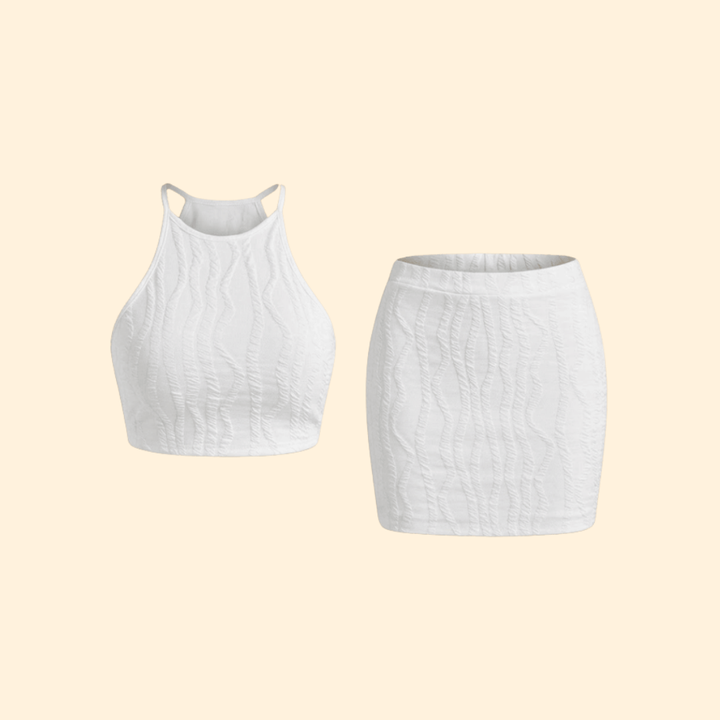Women's Elegant Skirt & Top Set