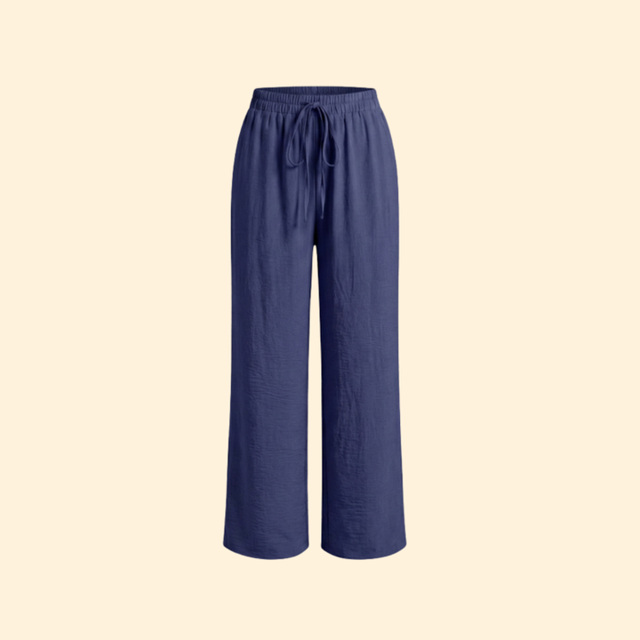 Women's Chic Drawstring Palazzo Trouser