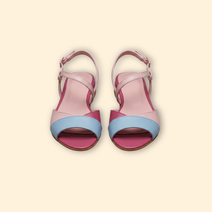 Women's Asymmetrical Low-Heel Sandals