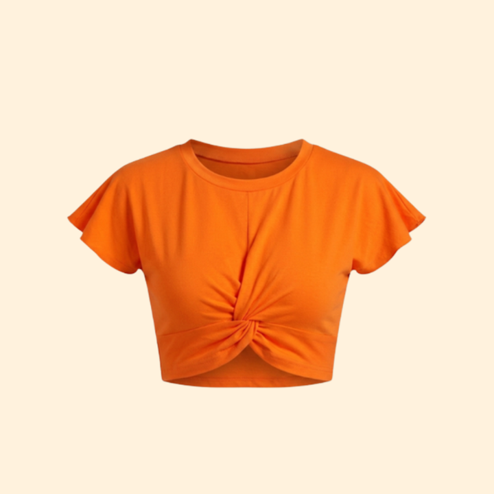 Women's Twisted Front Crop Top