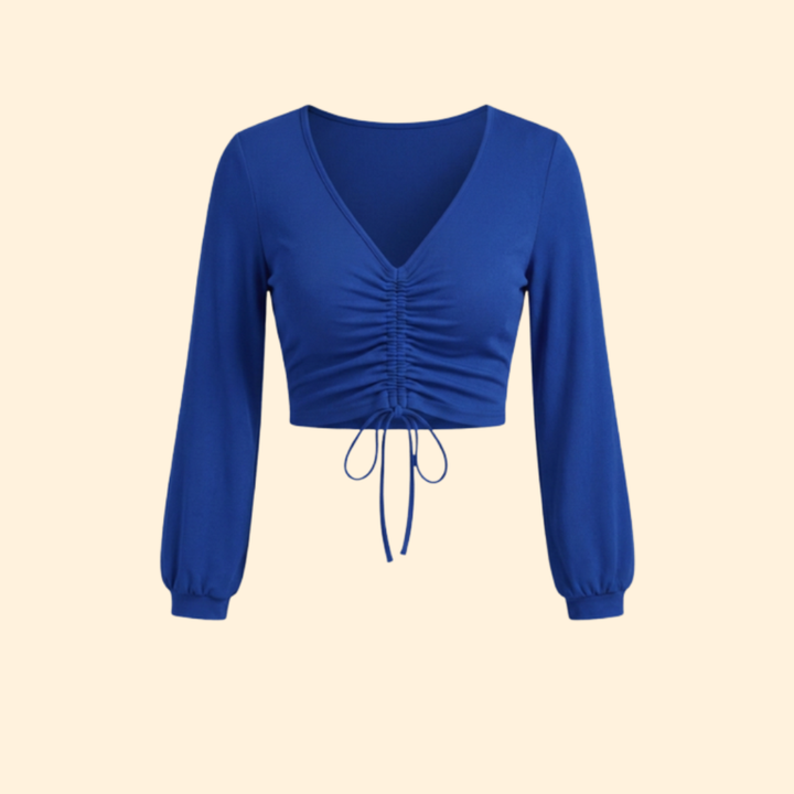 Women's Ruched Crop Top