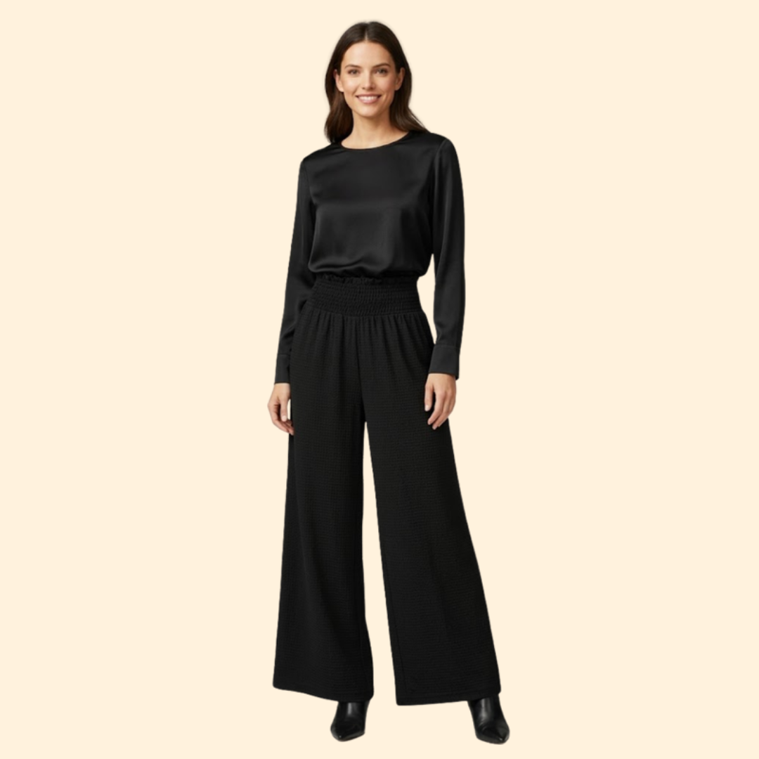Women's Chic Side-Slit Palazzo Trousers