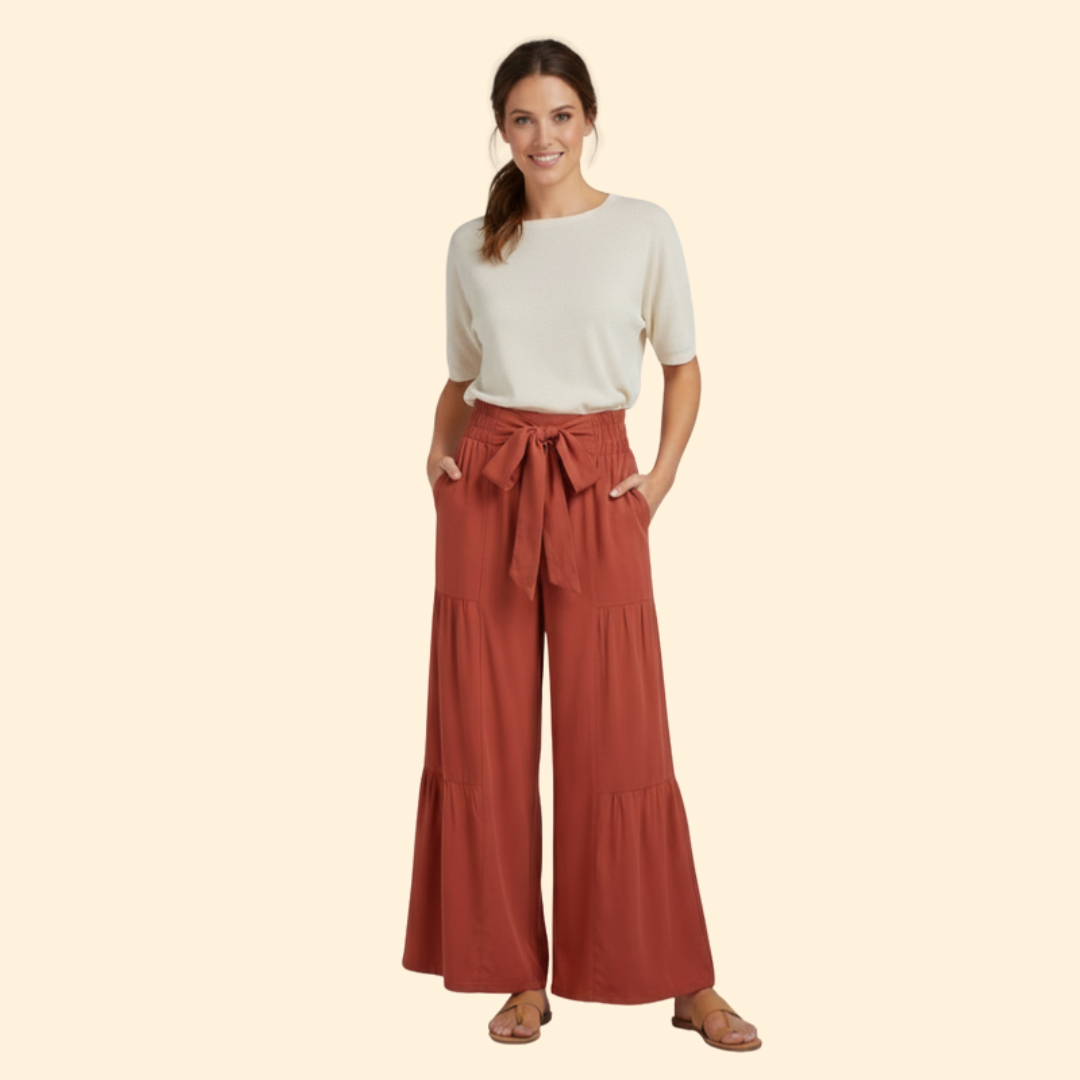 Women's Effortless Tie-Waist Trousers