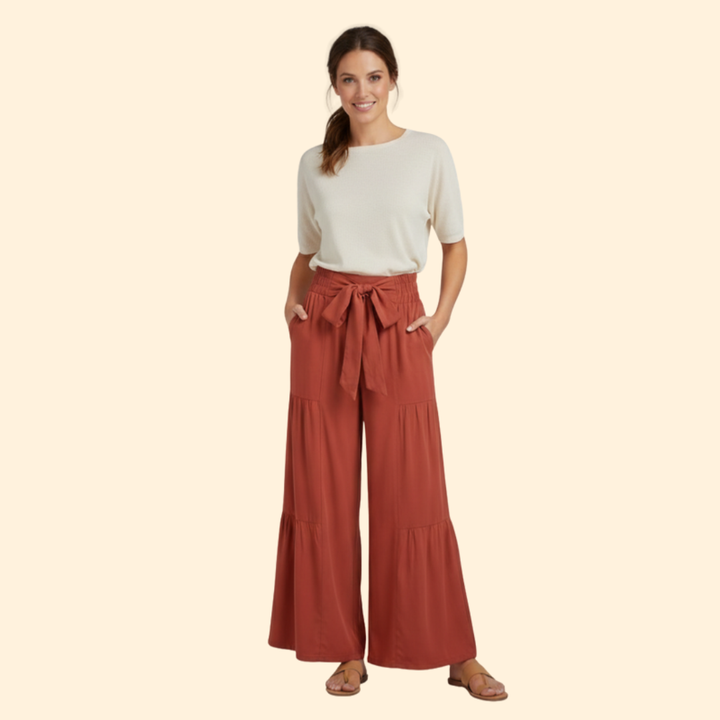Women's Effortless Tie-Waist Trousers