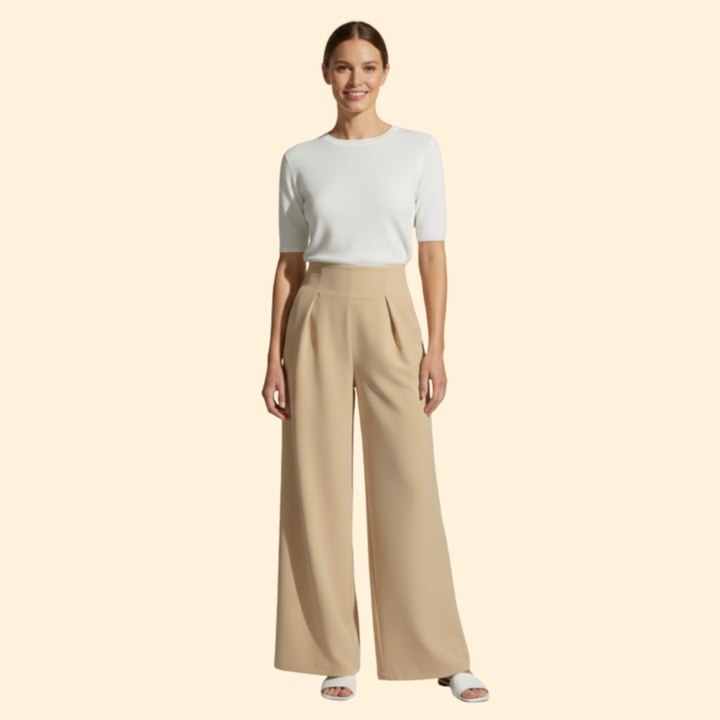 Women's Fashionable Pleated Trousers