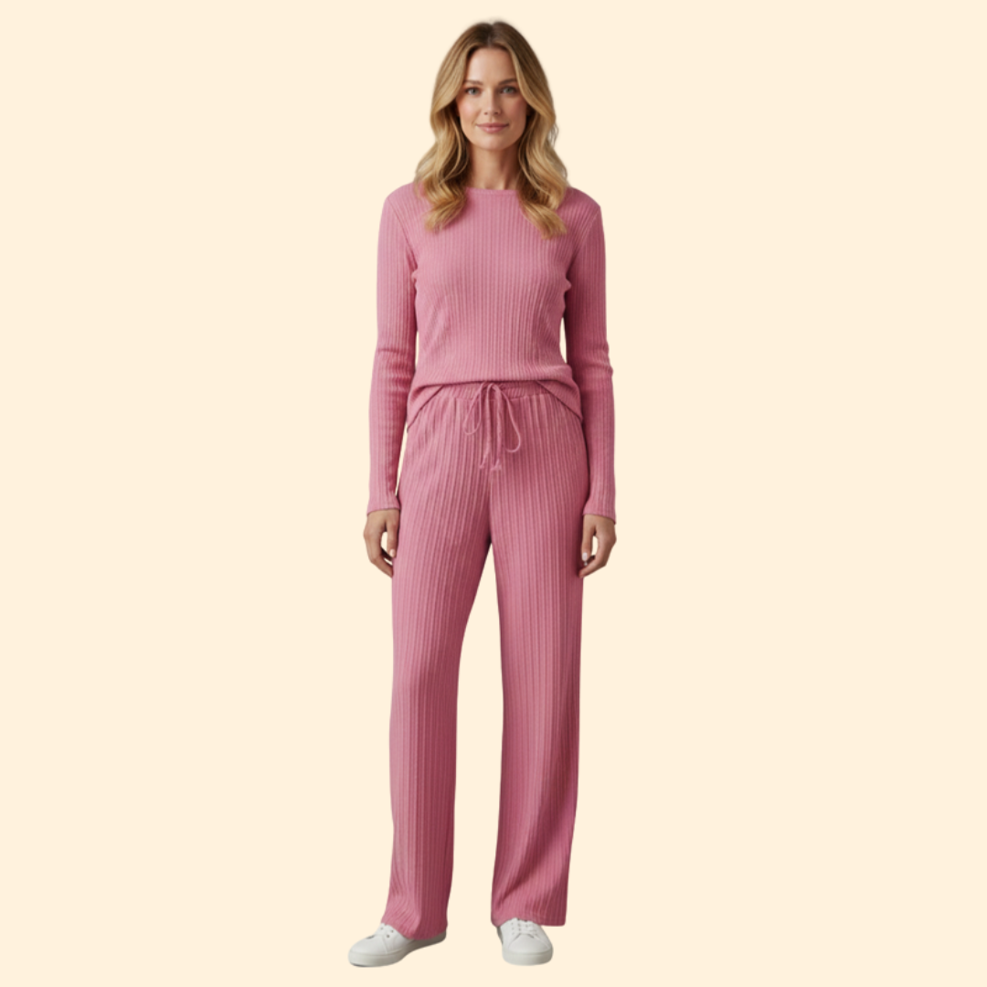 Women's Chic Vertical Drawstring Trousers