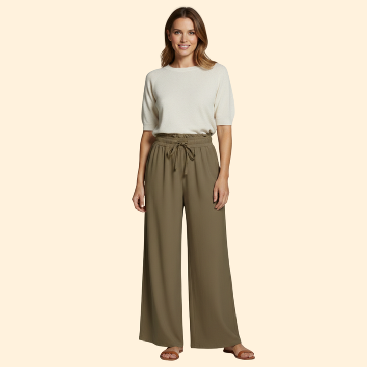 Women's Elegant Wide-Leg Trousers