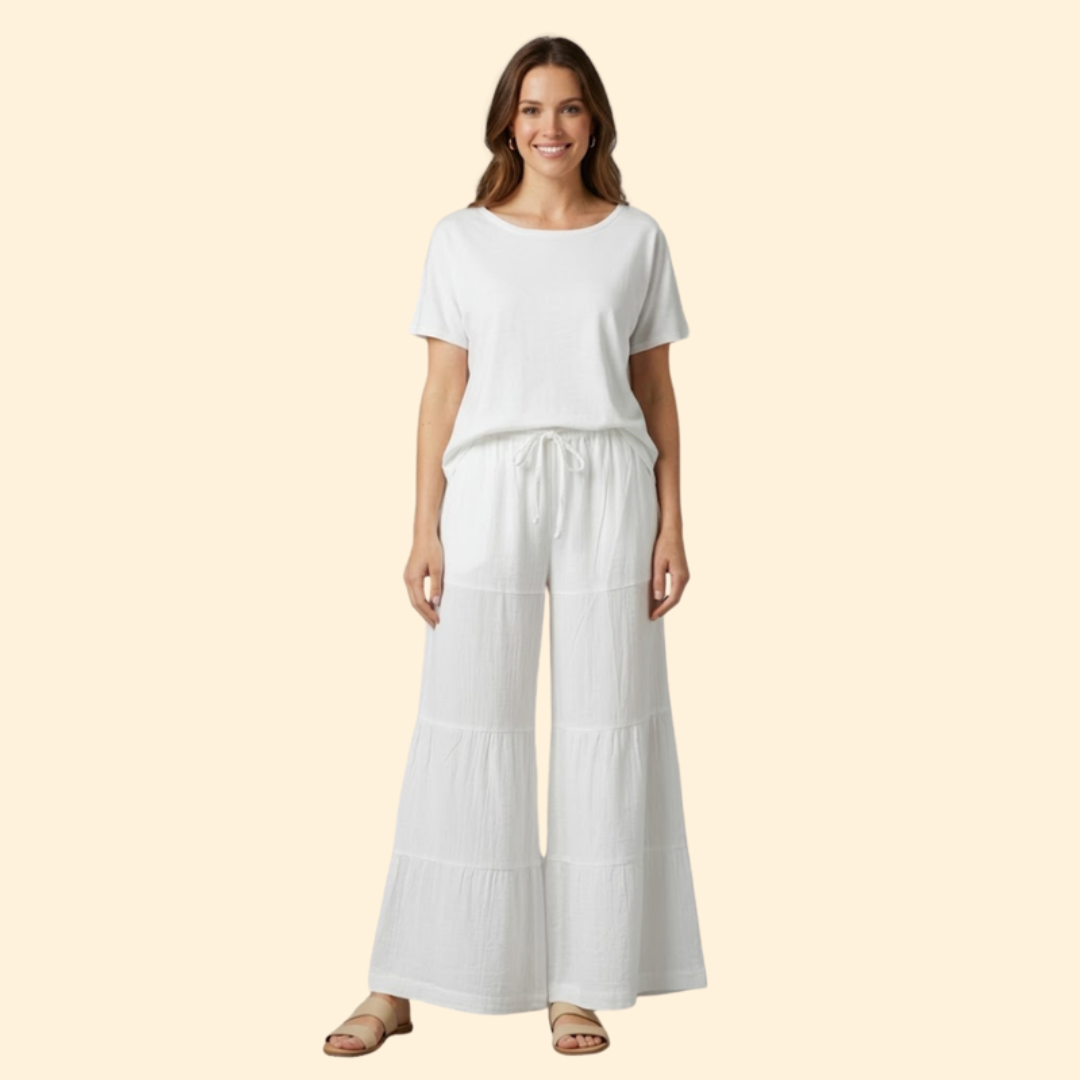 Women's Relaxed Wide-Leg Trousers