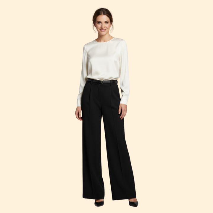 Women's Chic Tie-Waist Trousers