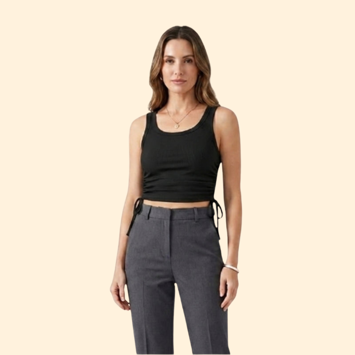 Women's Ruching Crop Top