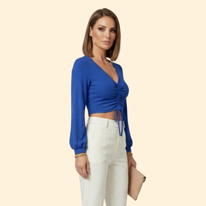 Women's Ruched Crop Top