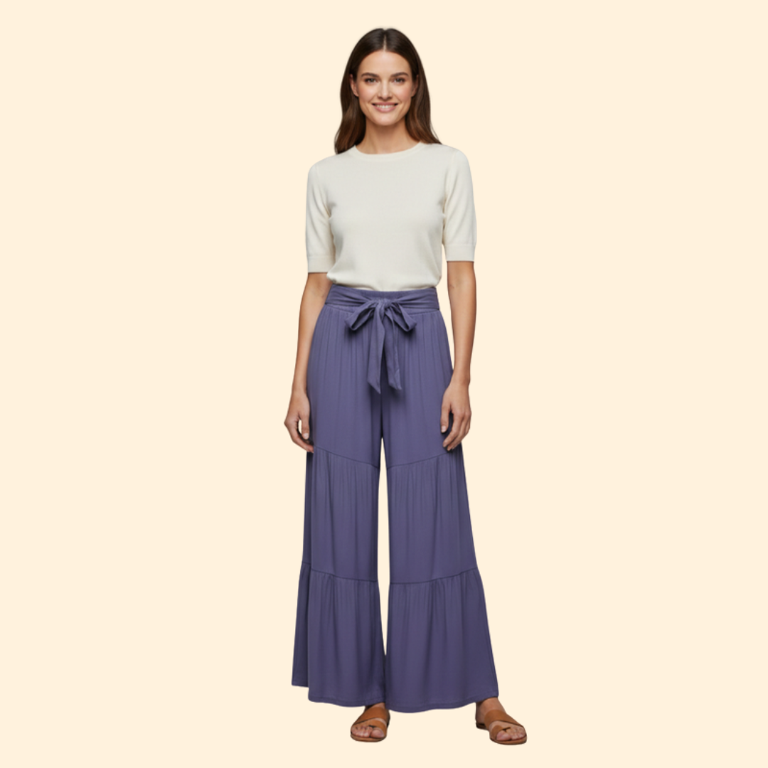 Women's Stylish Tie-Waist Trousers
