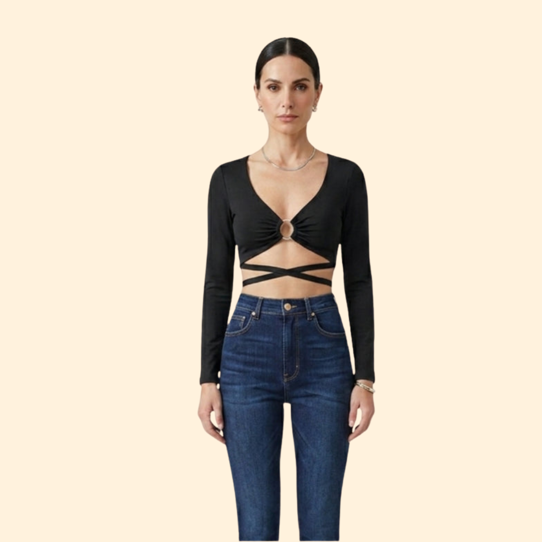 Women's Stylish Ring Crop Top