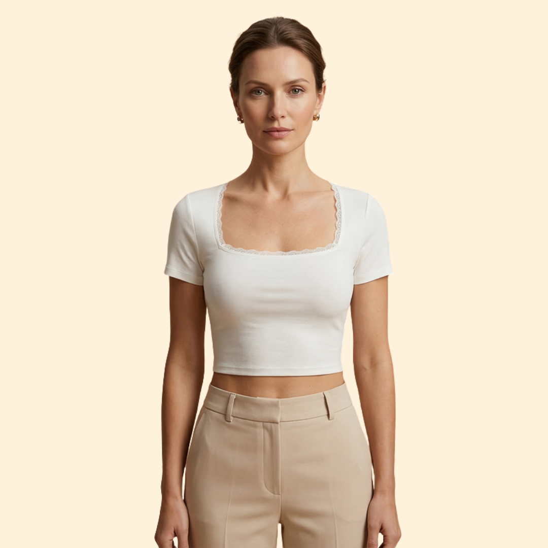 Women's Square Neck Crop Top