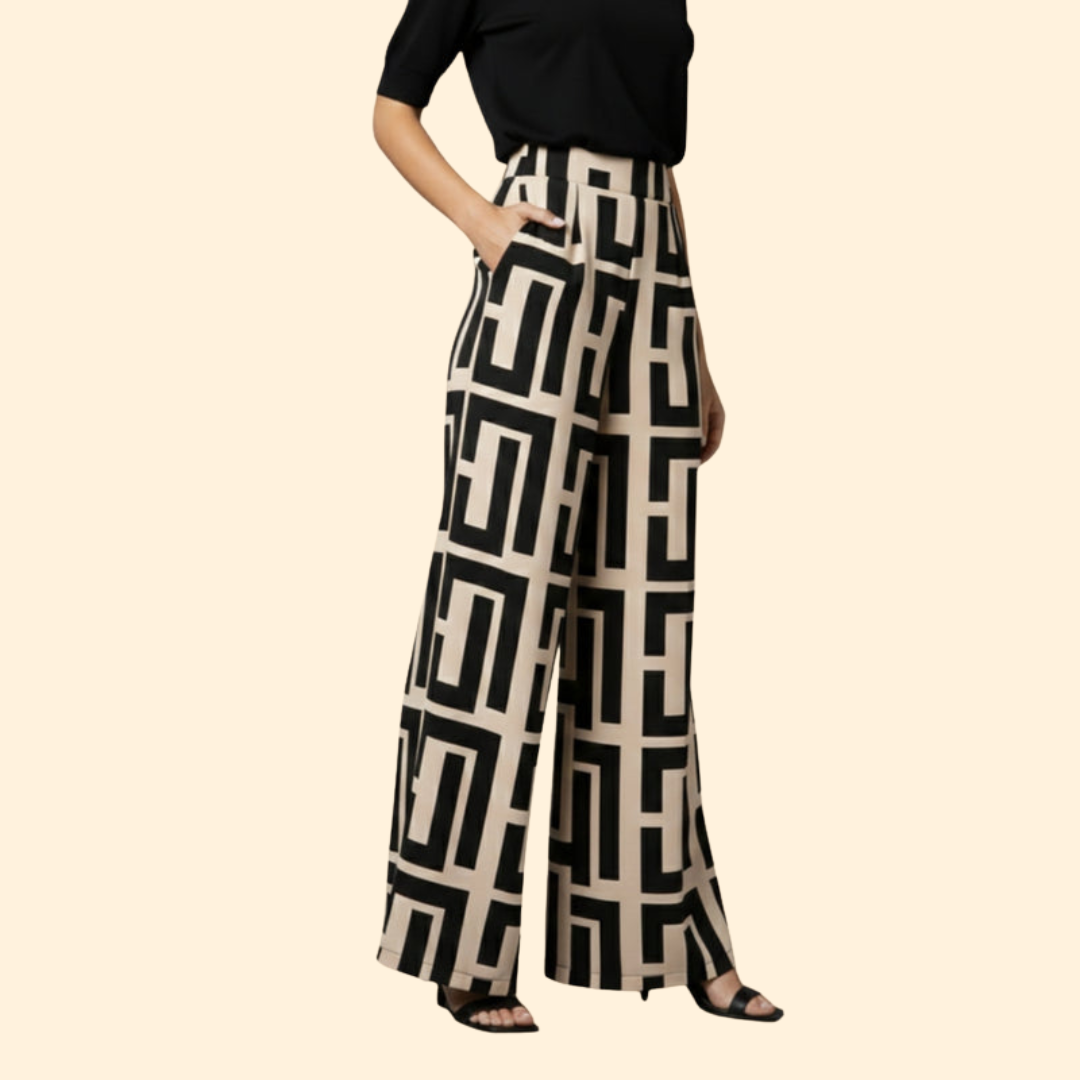 Women's Printed Palazzo Trousers