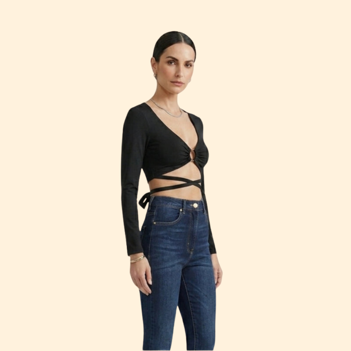 Women's Stylish Ring Crop Top