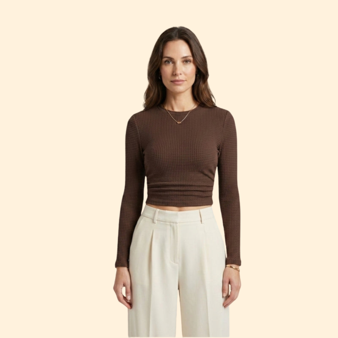 Women's Long-Sleeved Crop Chic