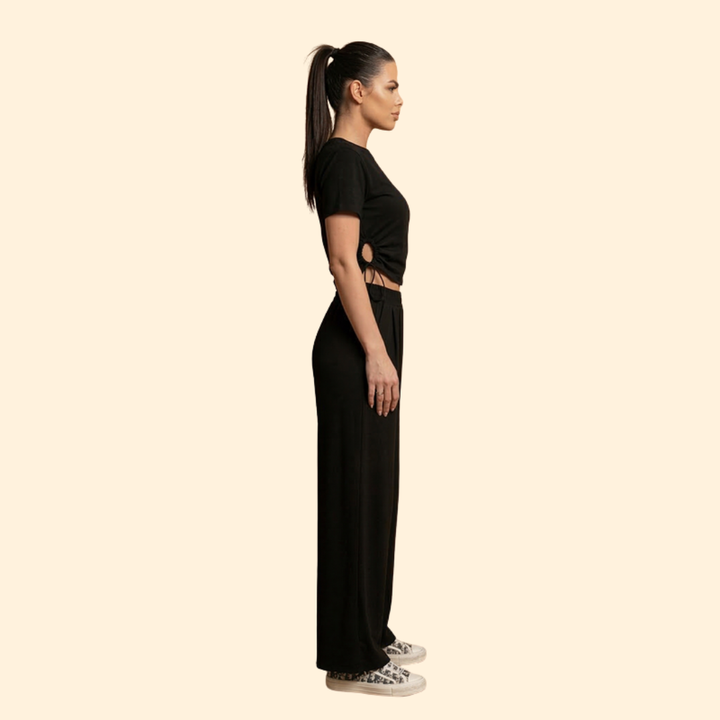 Women's Relaxed Crop Top Set