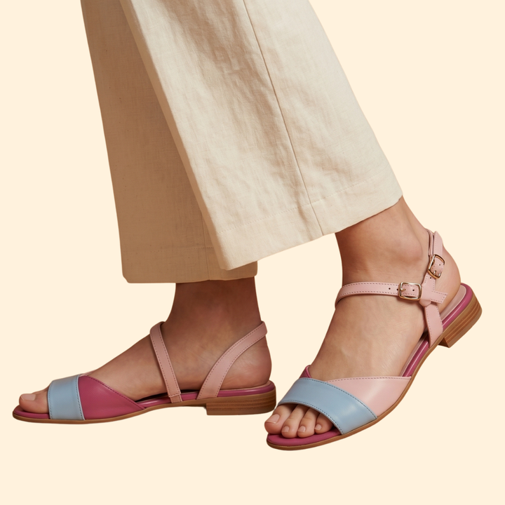 Women's Asymmetrical Low-Heel Sandals