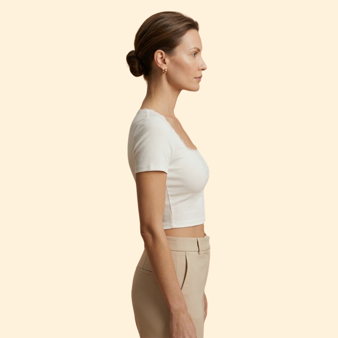 Women's Square Neck Crop Top
