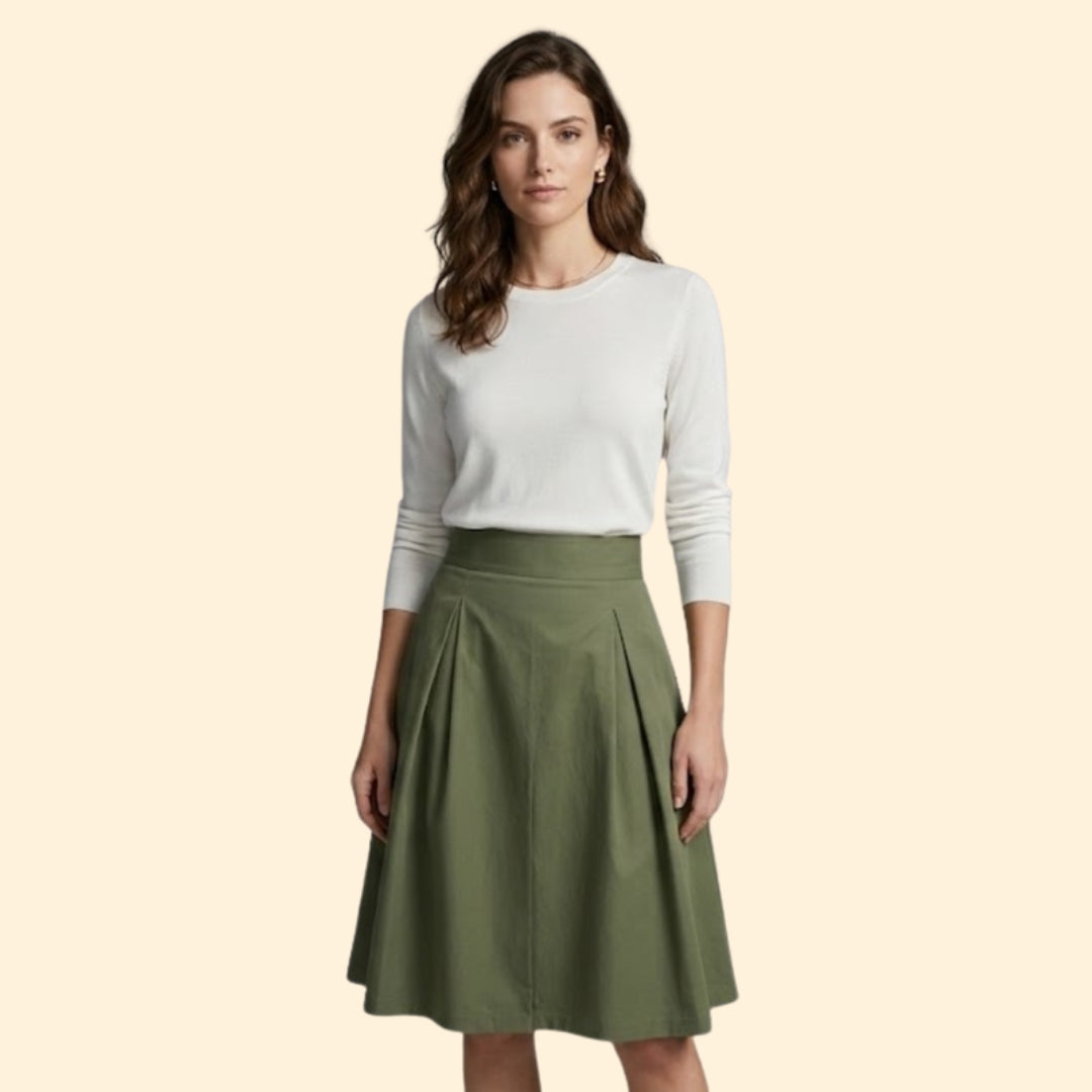 Women's Bow Tie Midi Skirt