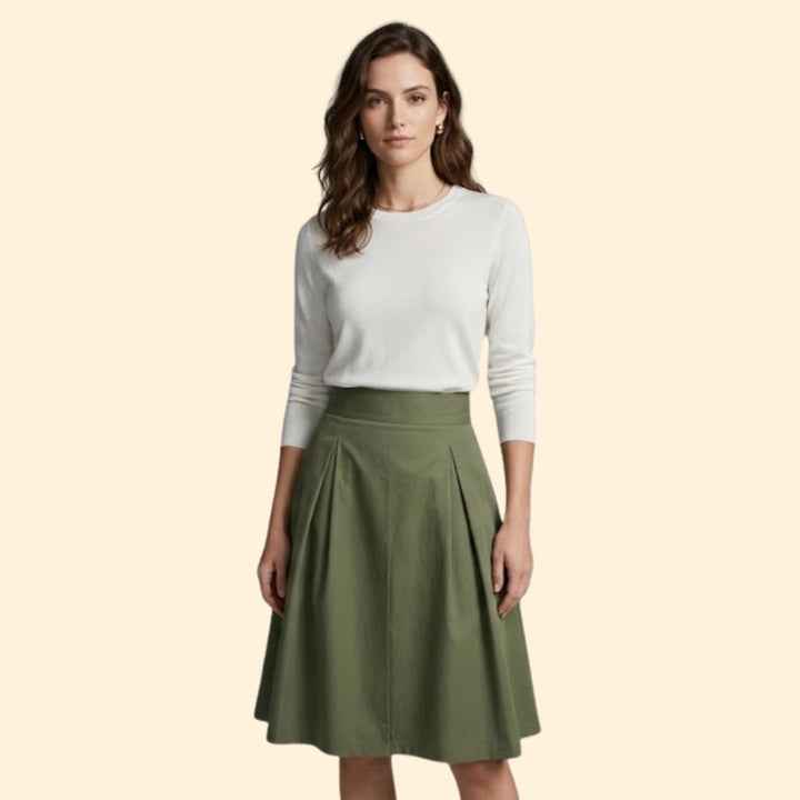 Women's Bow Tie Midi Skirt