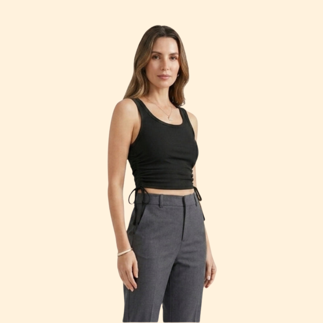 Women's Ruching Crop Top
