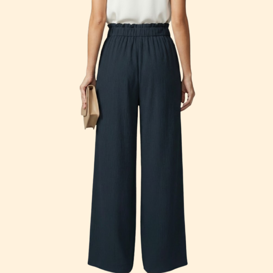Women's Chic Tie-Waist Trousers