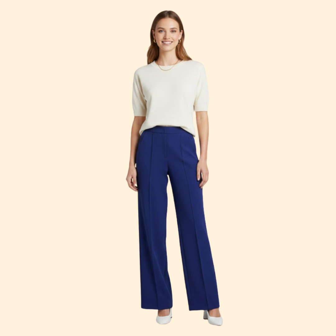 Women's High-Waisted Wide-Leg Trousers