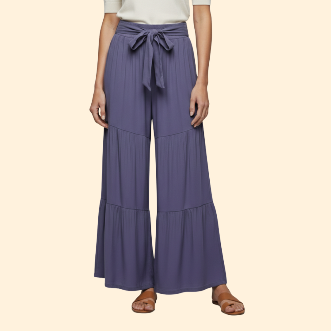 Women's Stylish Tie-Waist Trousers