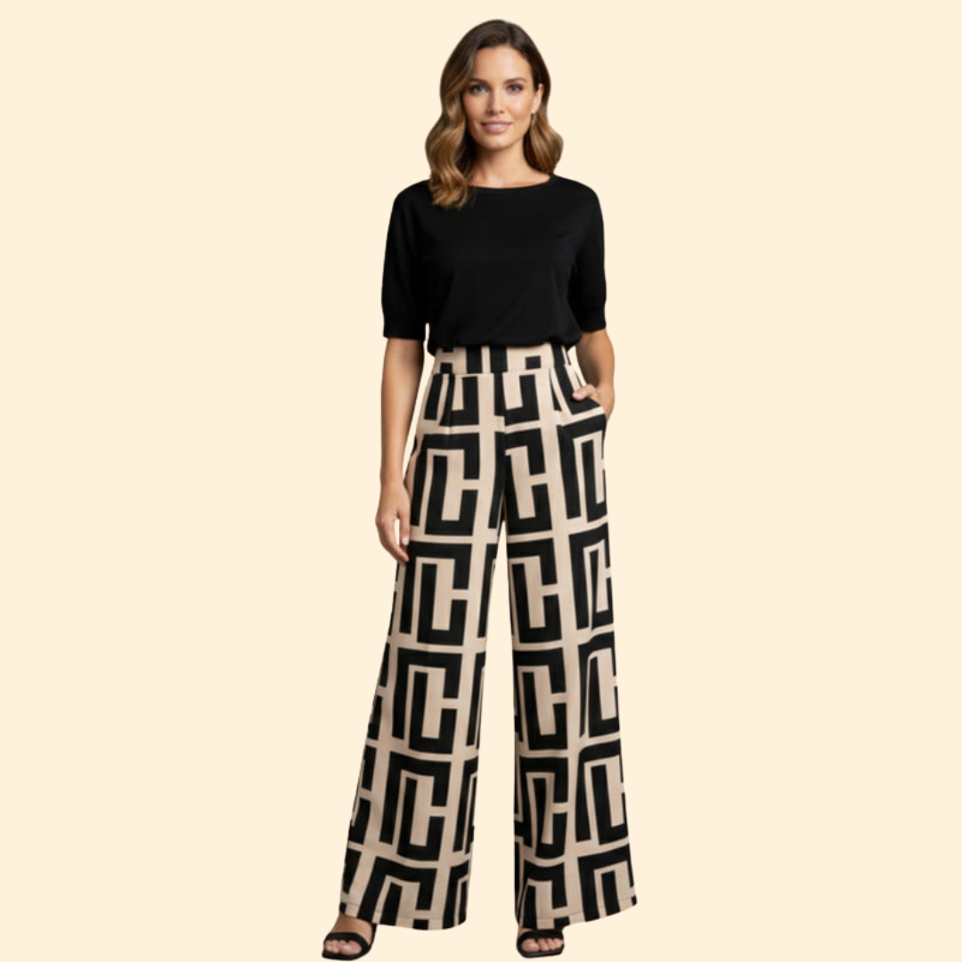 Women's Printed Palazzo Trousers
