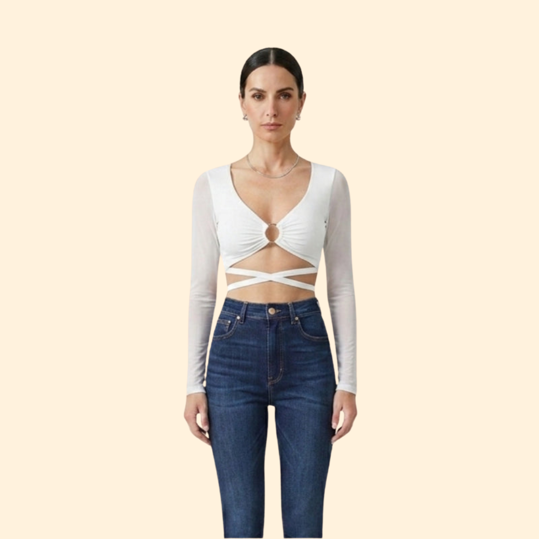 Women's Stylish Ring Crop Top