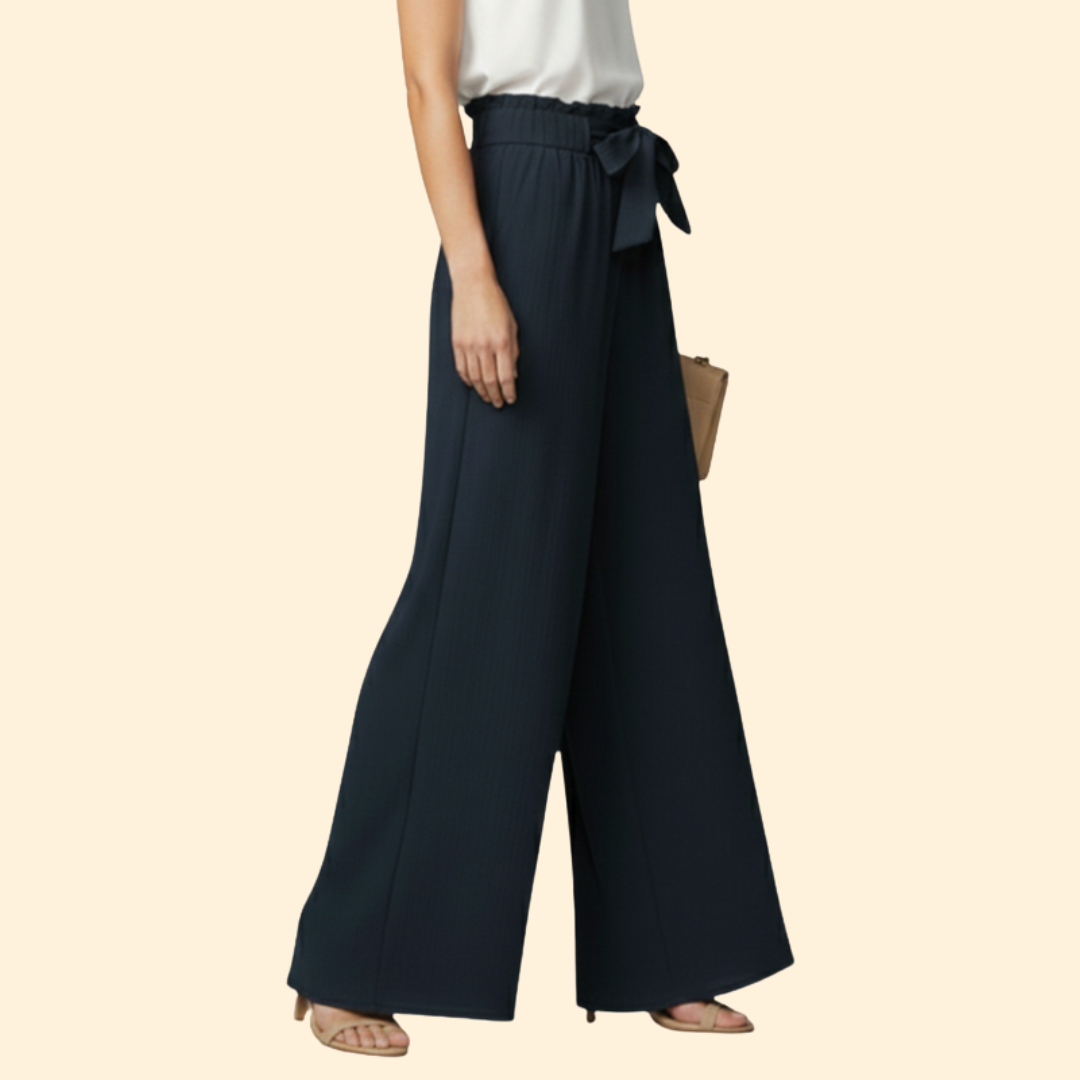 Women's Chic Tie-Waist Trousers