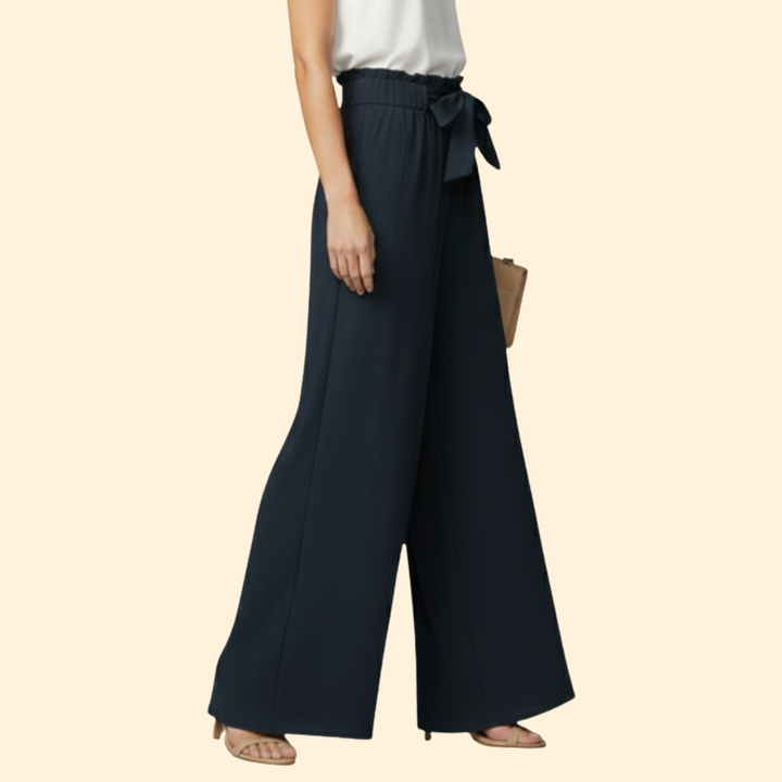 Women's Chic Tie-Waist Trousers