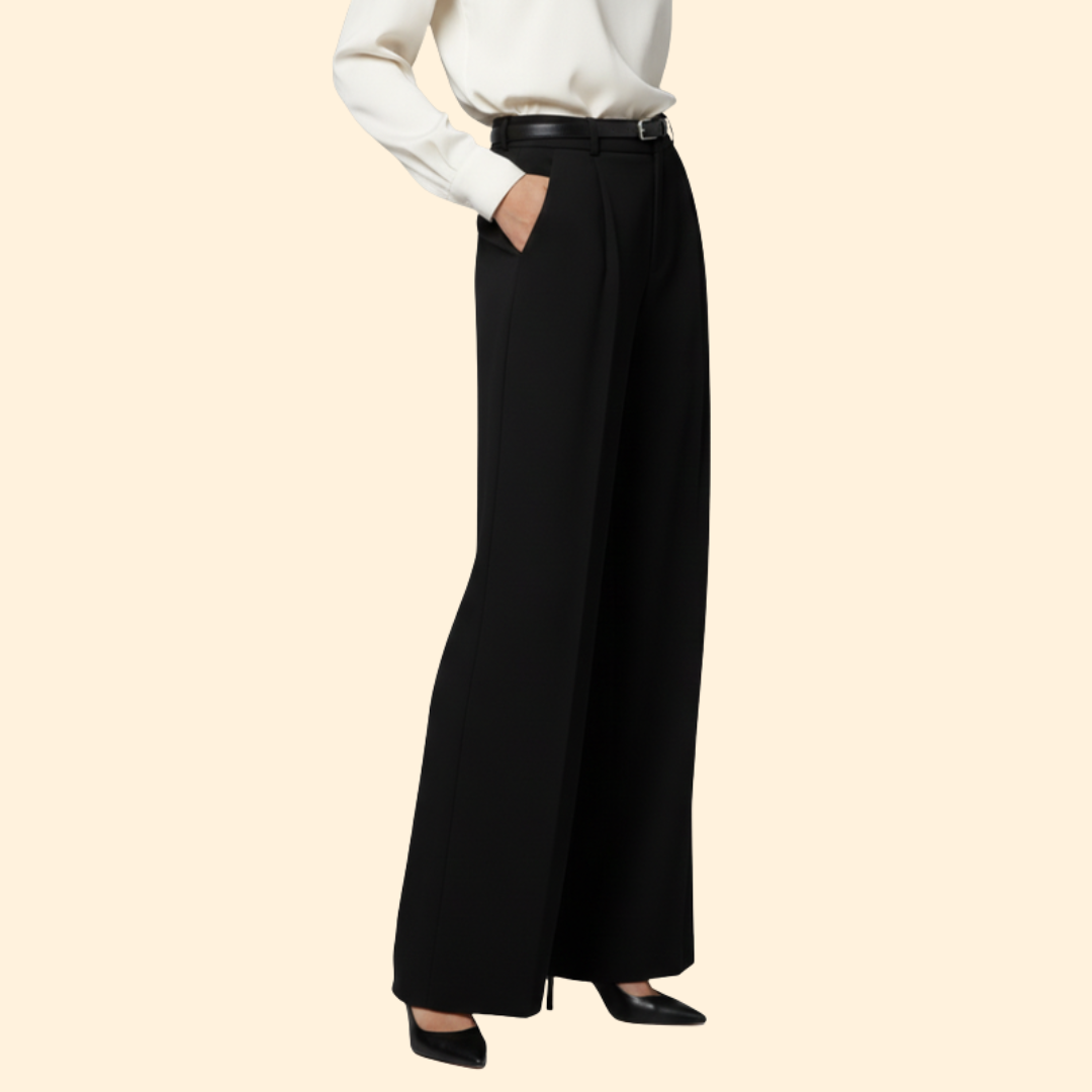 Women's Chic Tie-Waist Trousers
