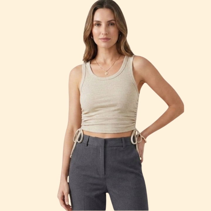 Women's Ruching Crop Top