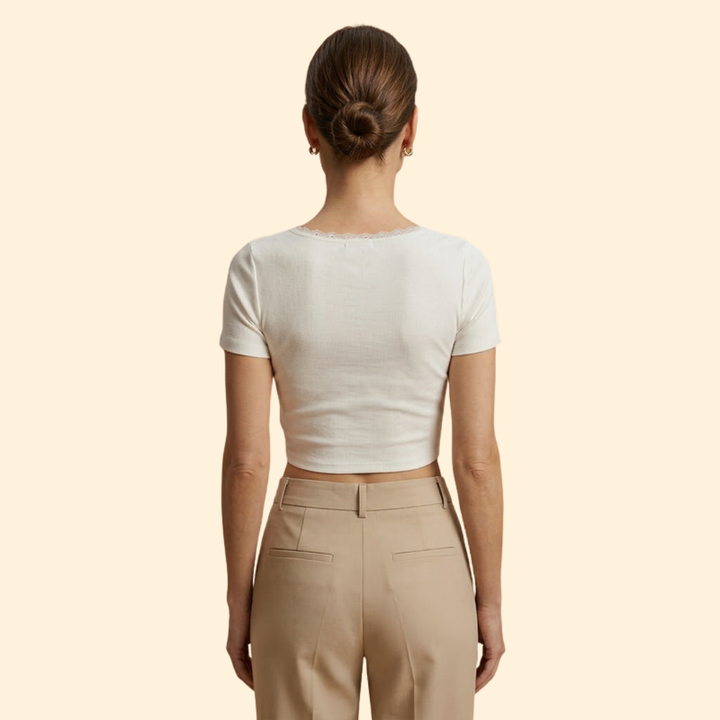 Women's Square Neck Crop Top