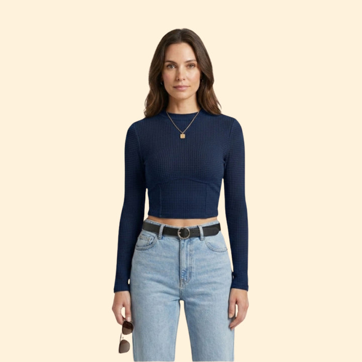 Women's Long-Sleeved Crop Chic