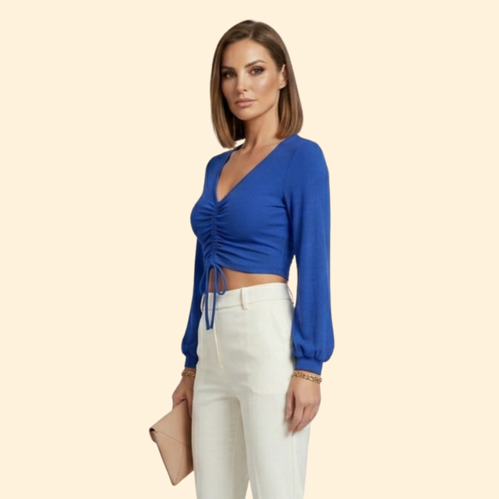 Women's Ruched Crop Top