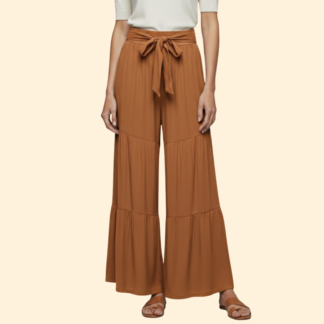 Women's Stylish Tie-Waist Trousers