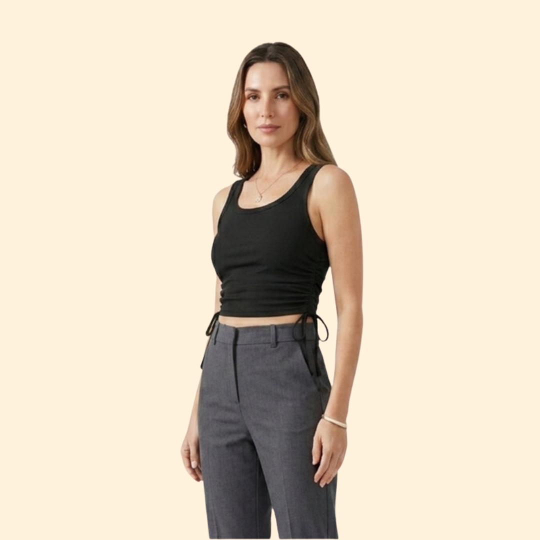 Women's Ruching Crop Top
